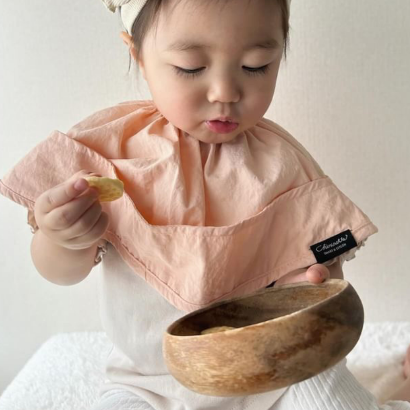大判防水スタイ ポケット付きお食事エプロン