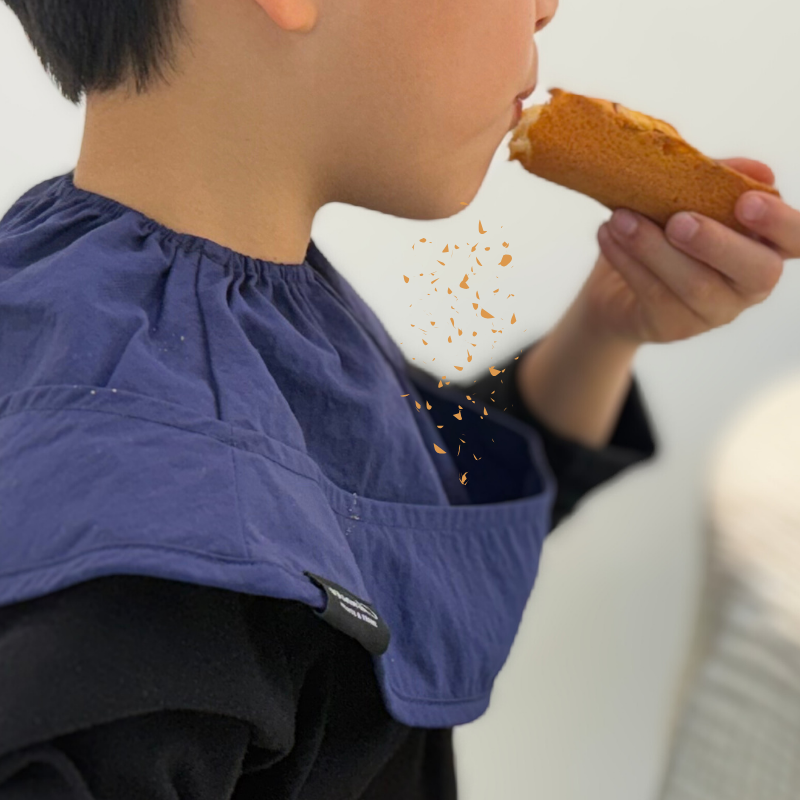 大判防水スタイ ポケット付きお食事エプロン