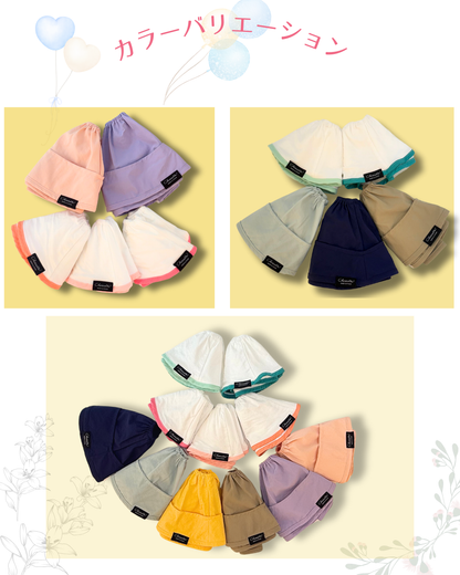 【お試しセット】 シェリネットスタイ2種類　ポケット付き防水スタイ／コットンスタイ２種類の素材